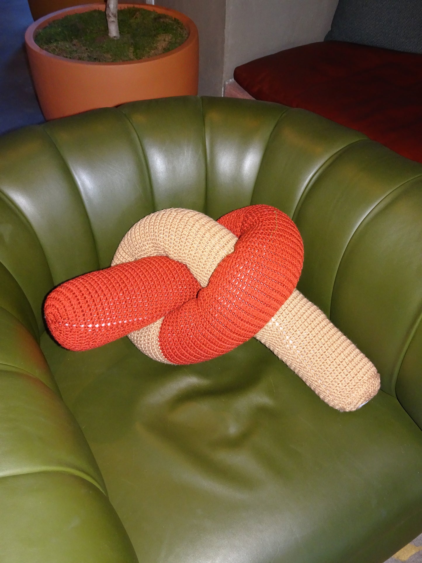 Crochet Knot Pillow