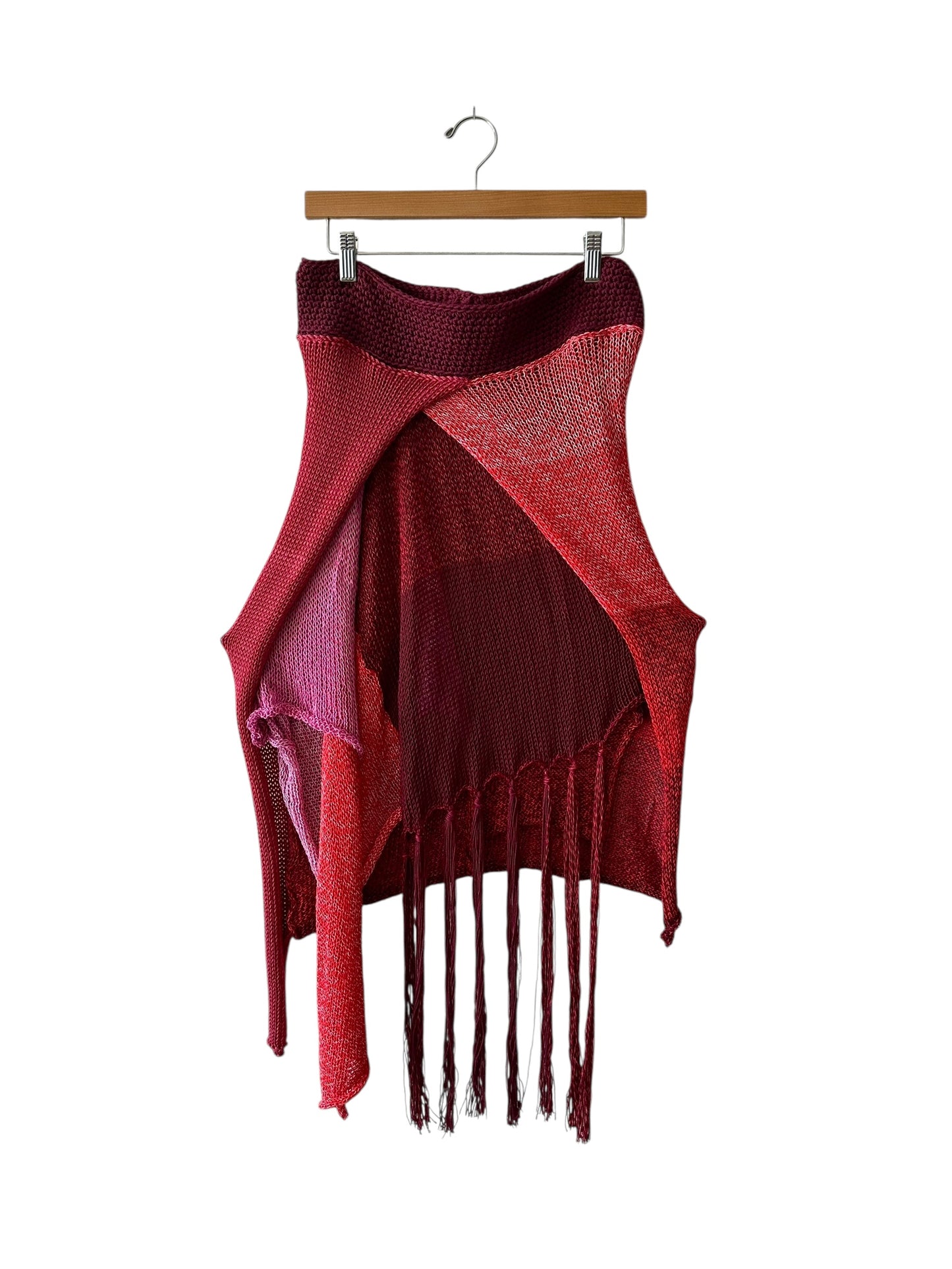 Cherry Asymmetrical Skirt