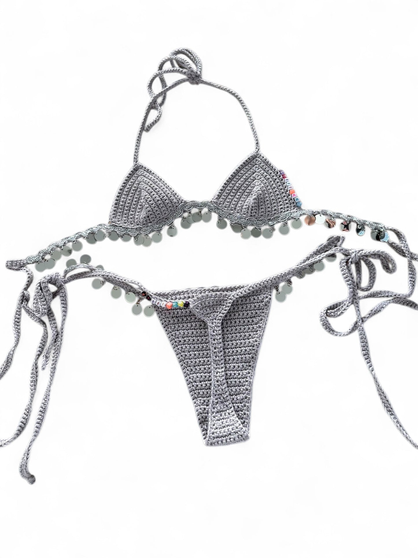 Crochet Sequin Bikini