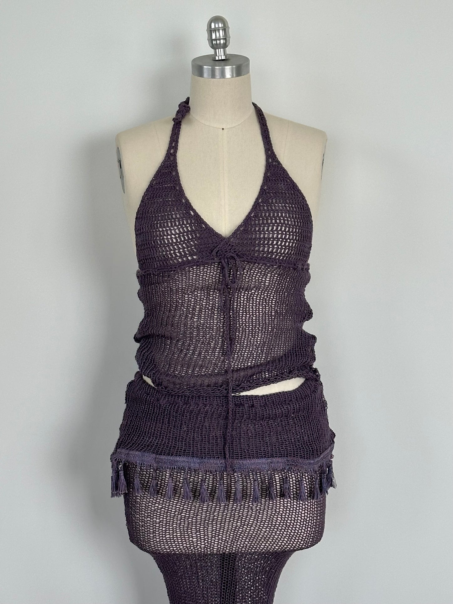 Purple Fringe 2-Piece Set