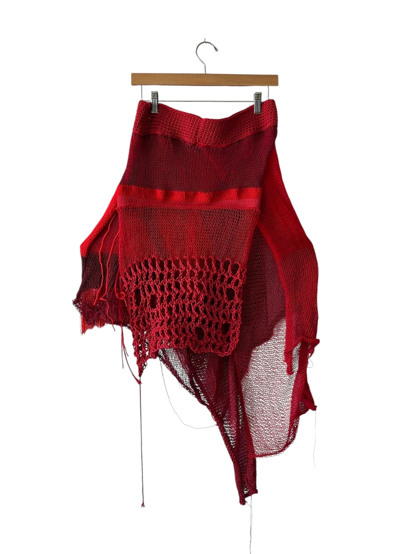 Rouge Asymmetrical Skirt