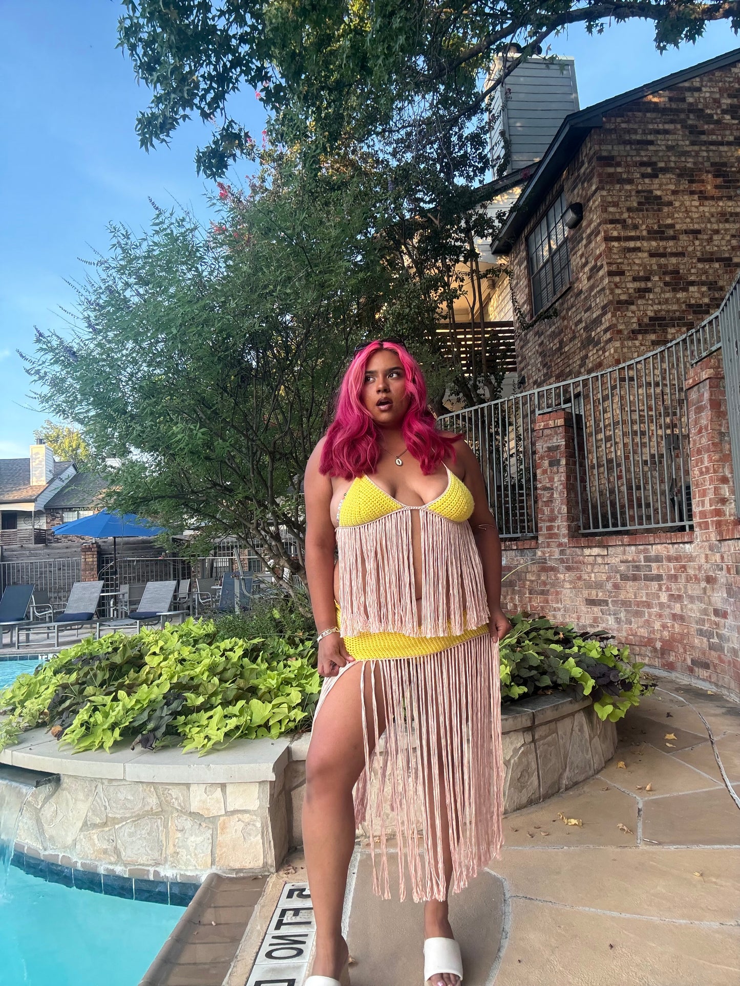 Riya Fringe Skirt