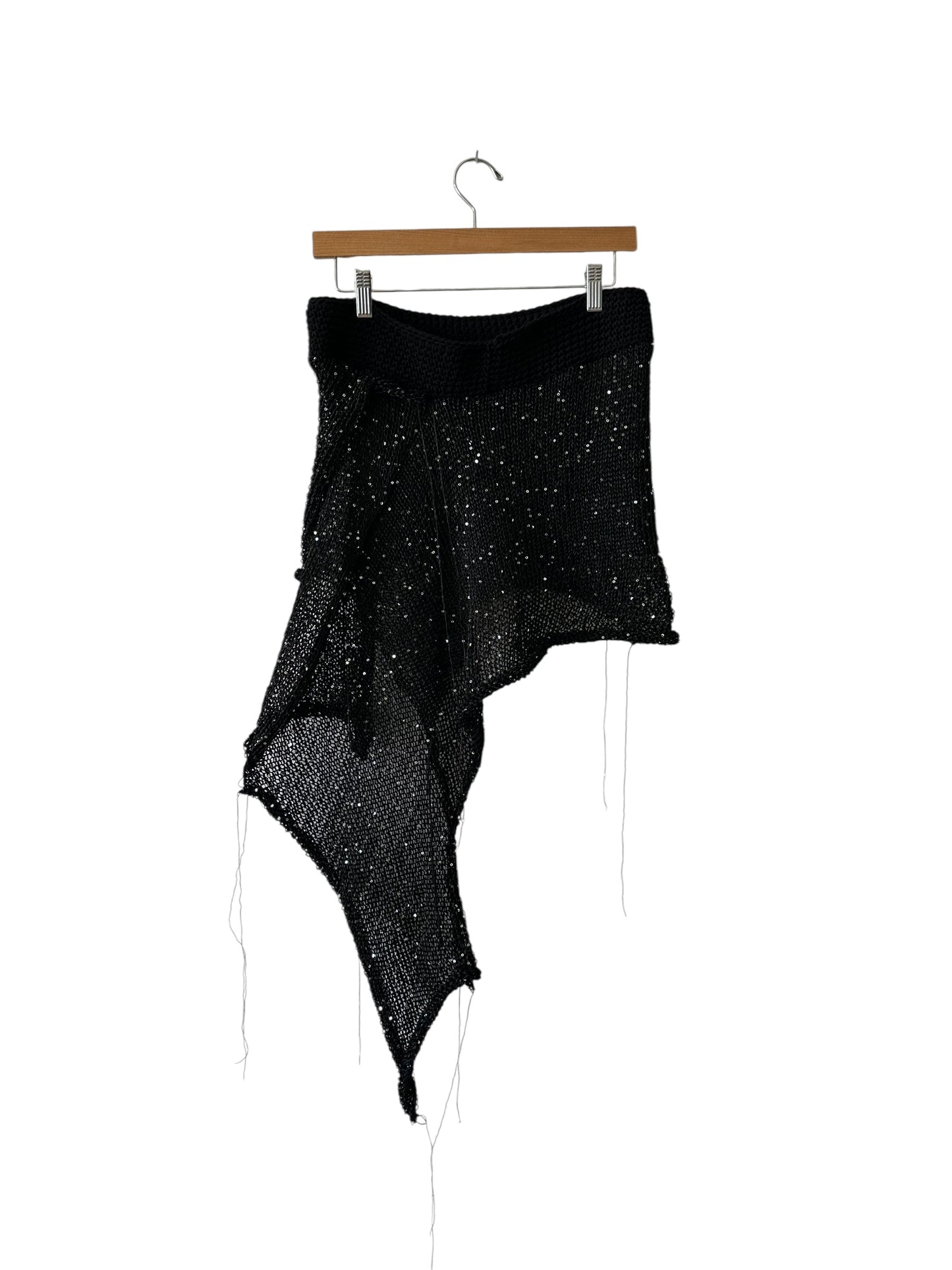 Black Sequin Skirt