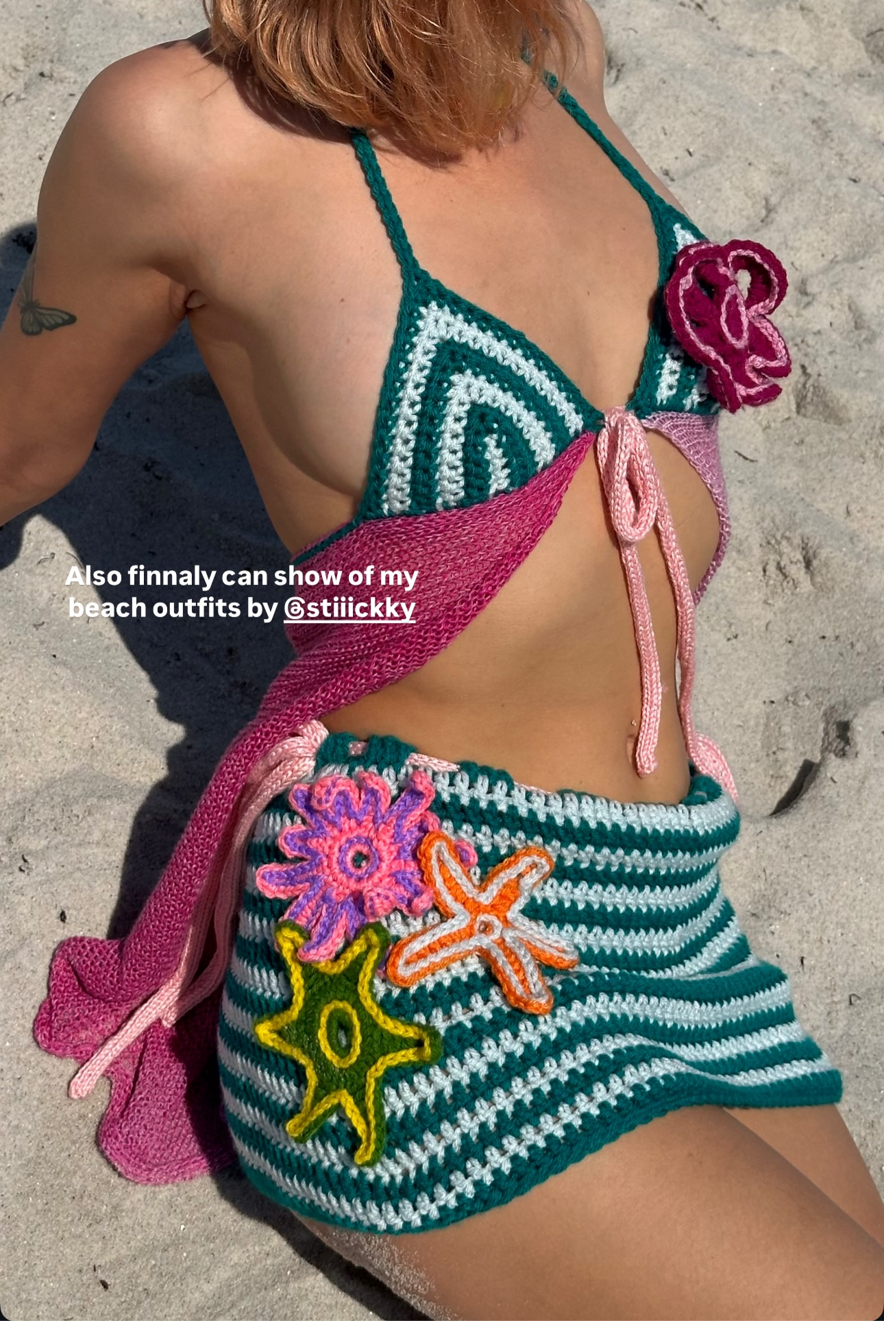 Flower Crochet 2-Piece Set