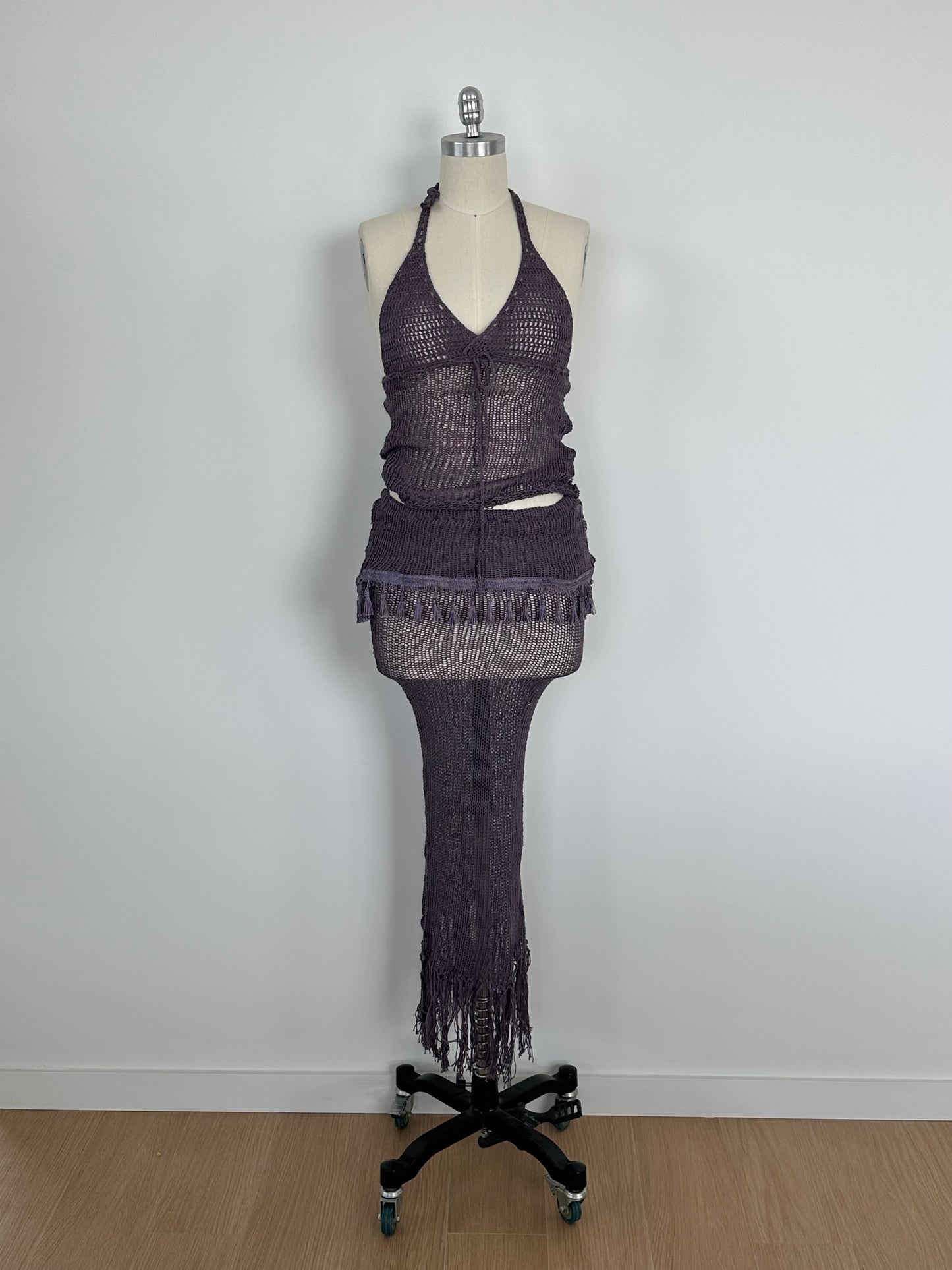 Purple Fringe 2-Piece Set