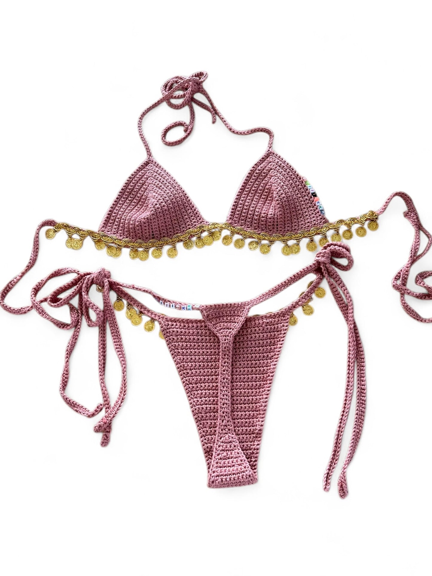 Crochet Sequin Bikini