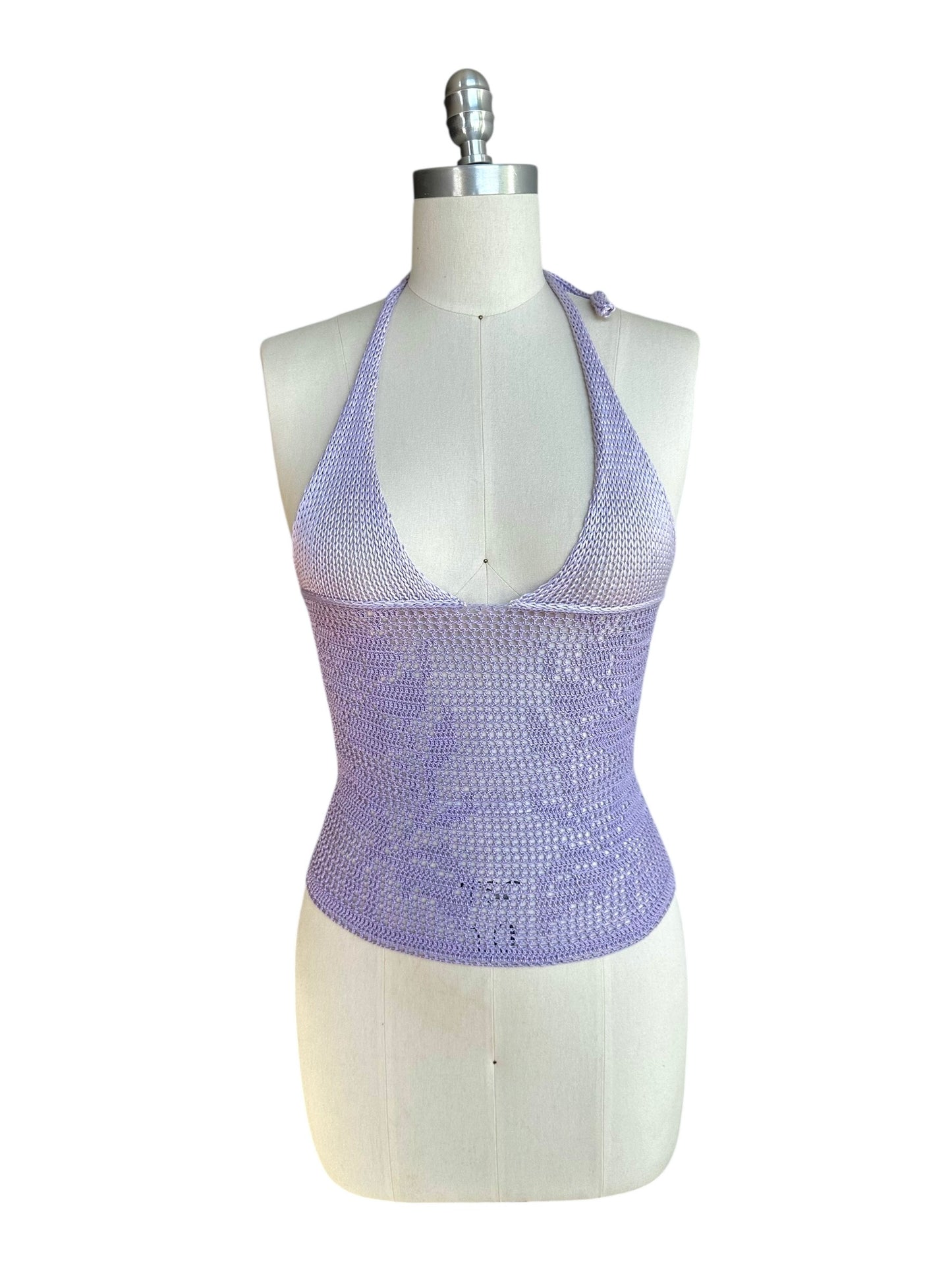 Blossom Filet Crochet Halter Top