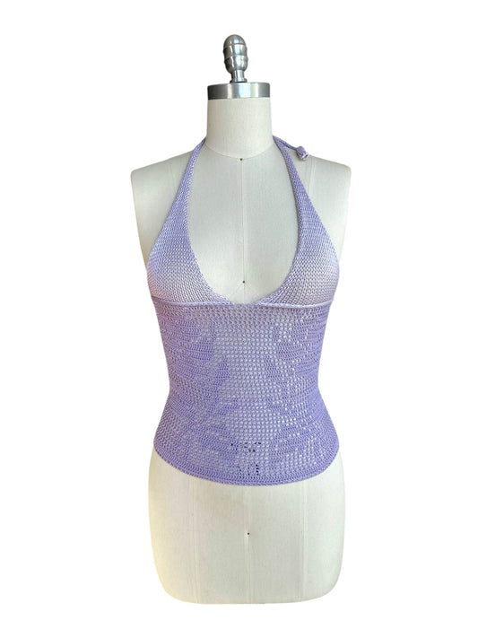 Blossom Filet Crochet Halter Top
