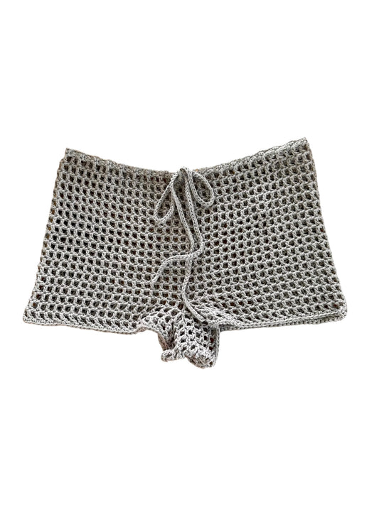 Crochet Mesh Mini Shorts