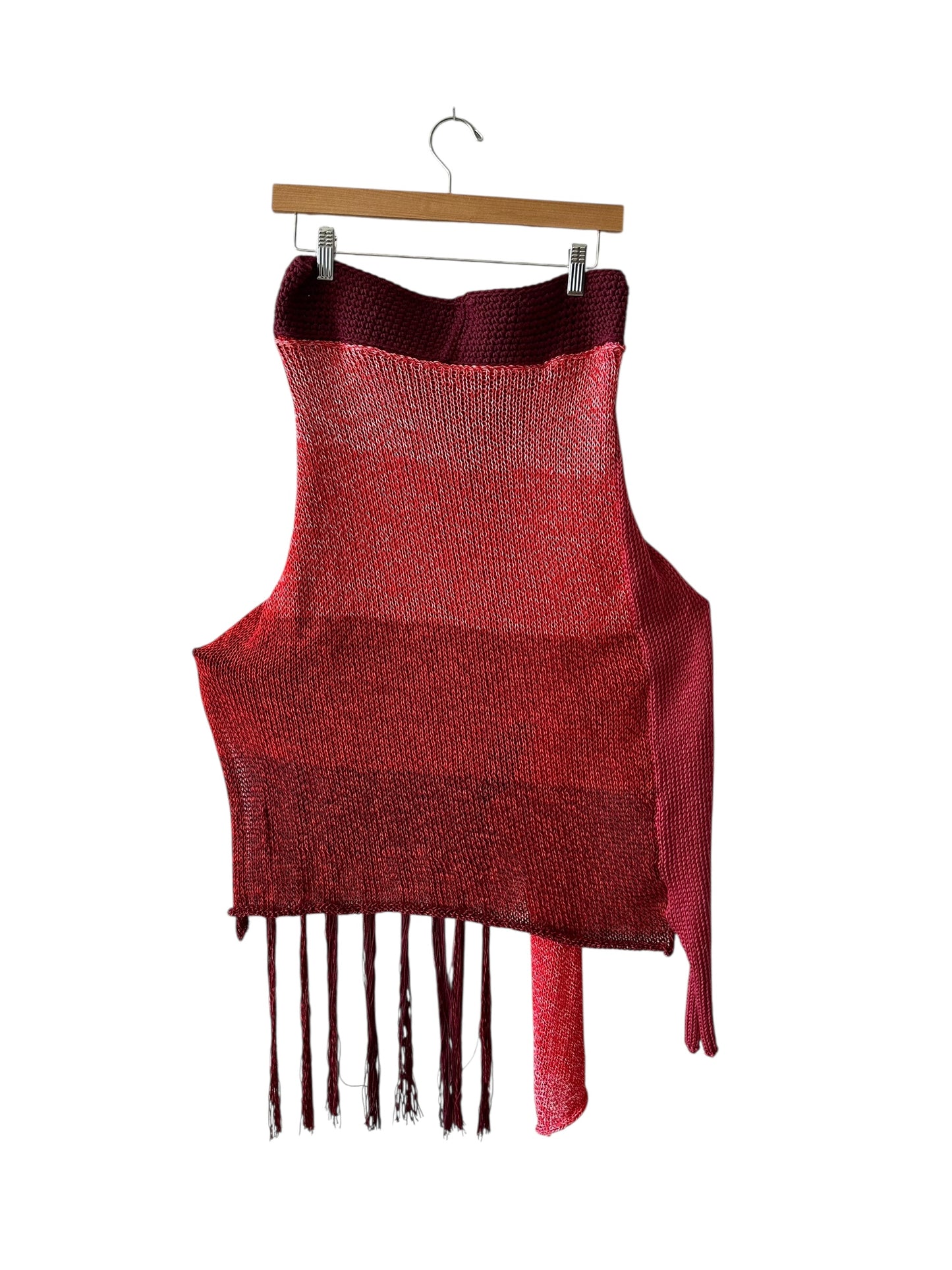 Cherry Asymmetrical Skirt