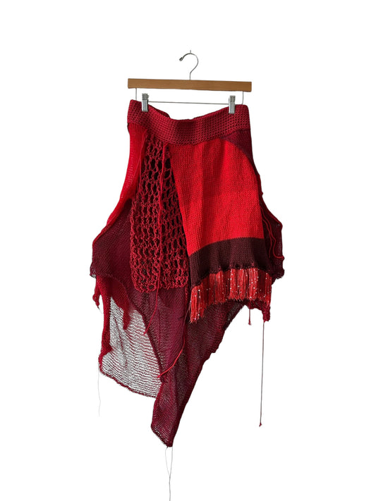 Rouge Asymmetrical Skirt