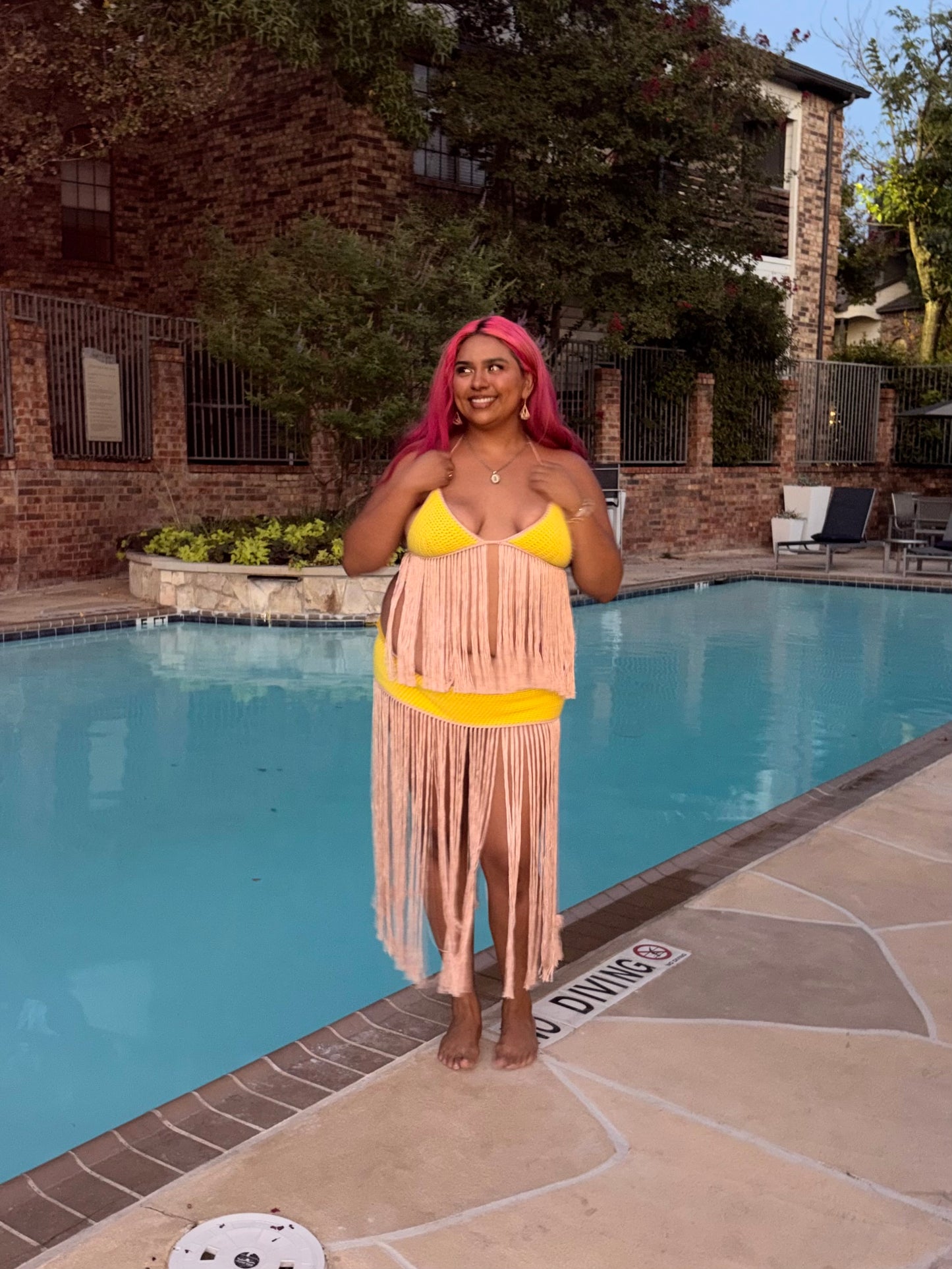 Riya Fringe Skirt