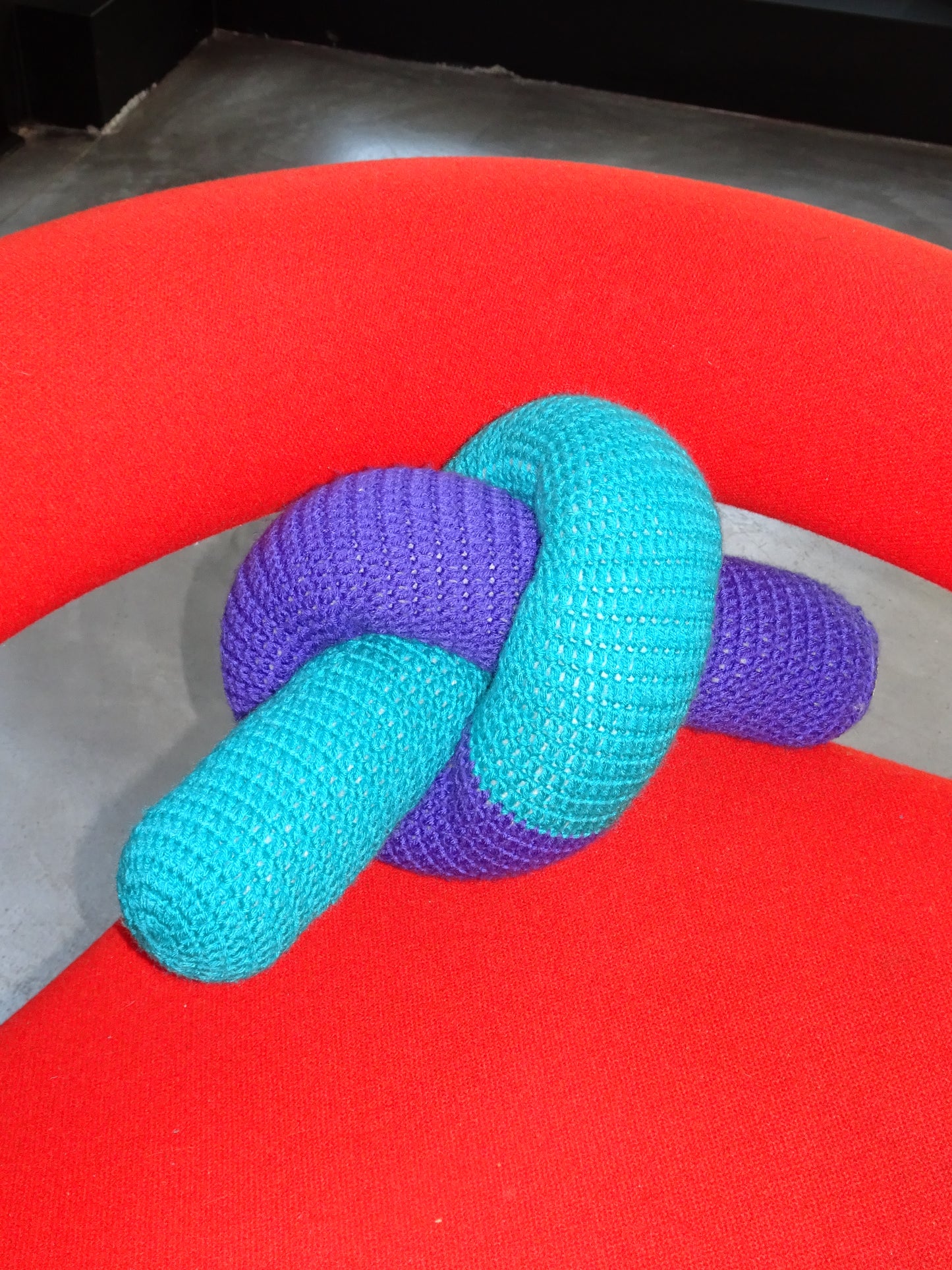 Crochet Knot Pillow