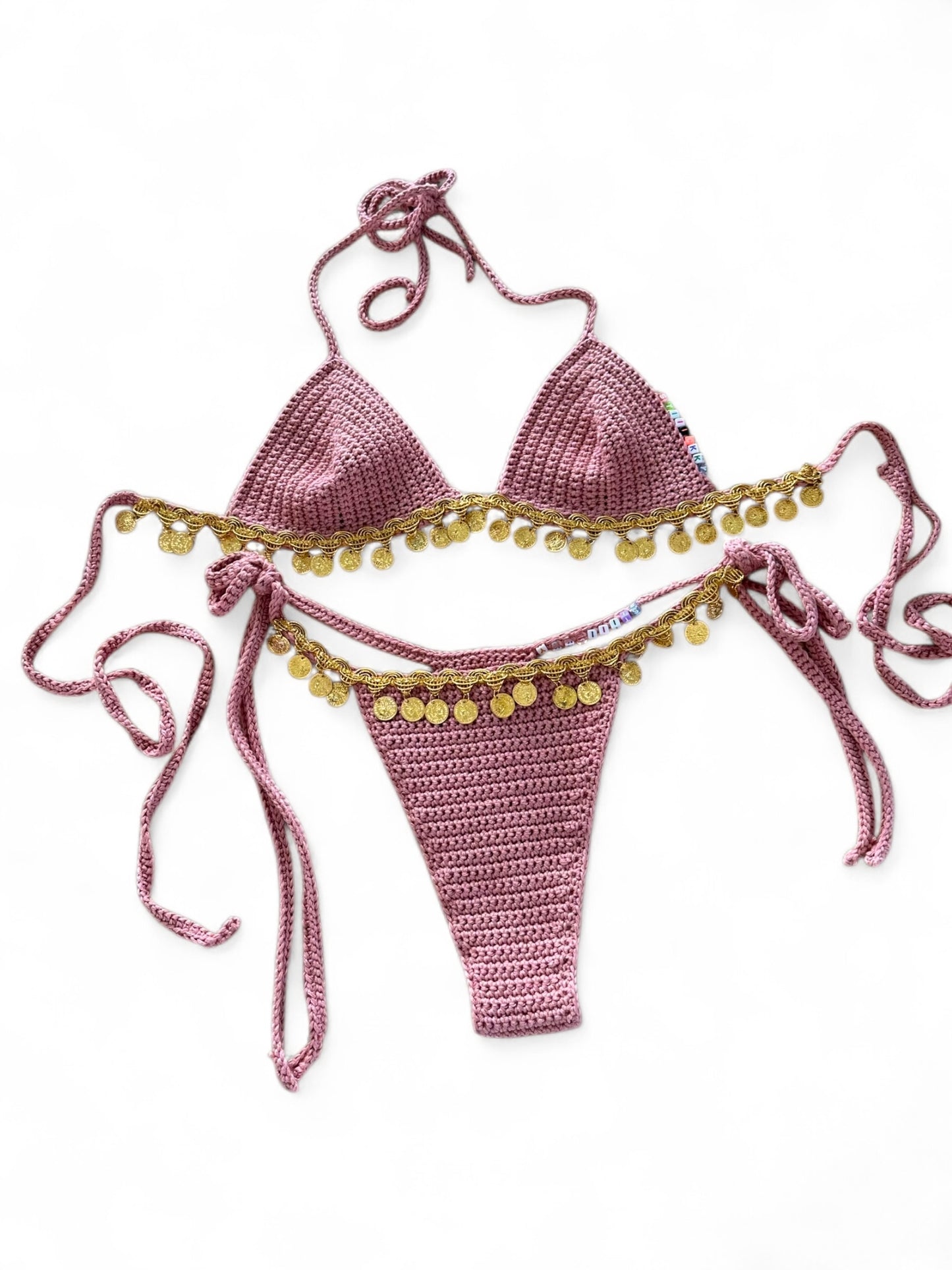 Crochet Sequin Bikini