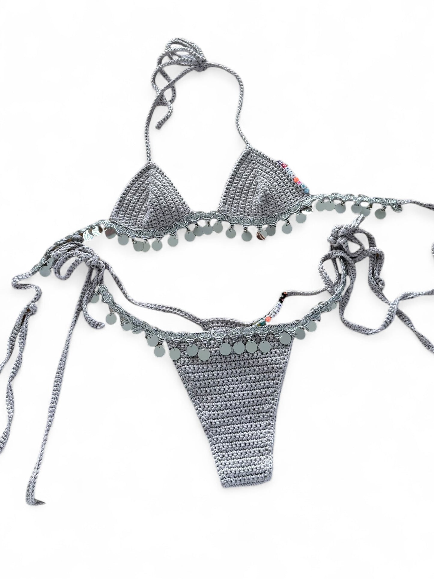 Crochet Sequin Bikini