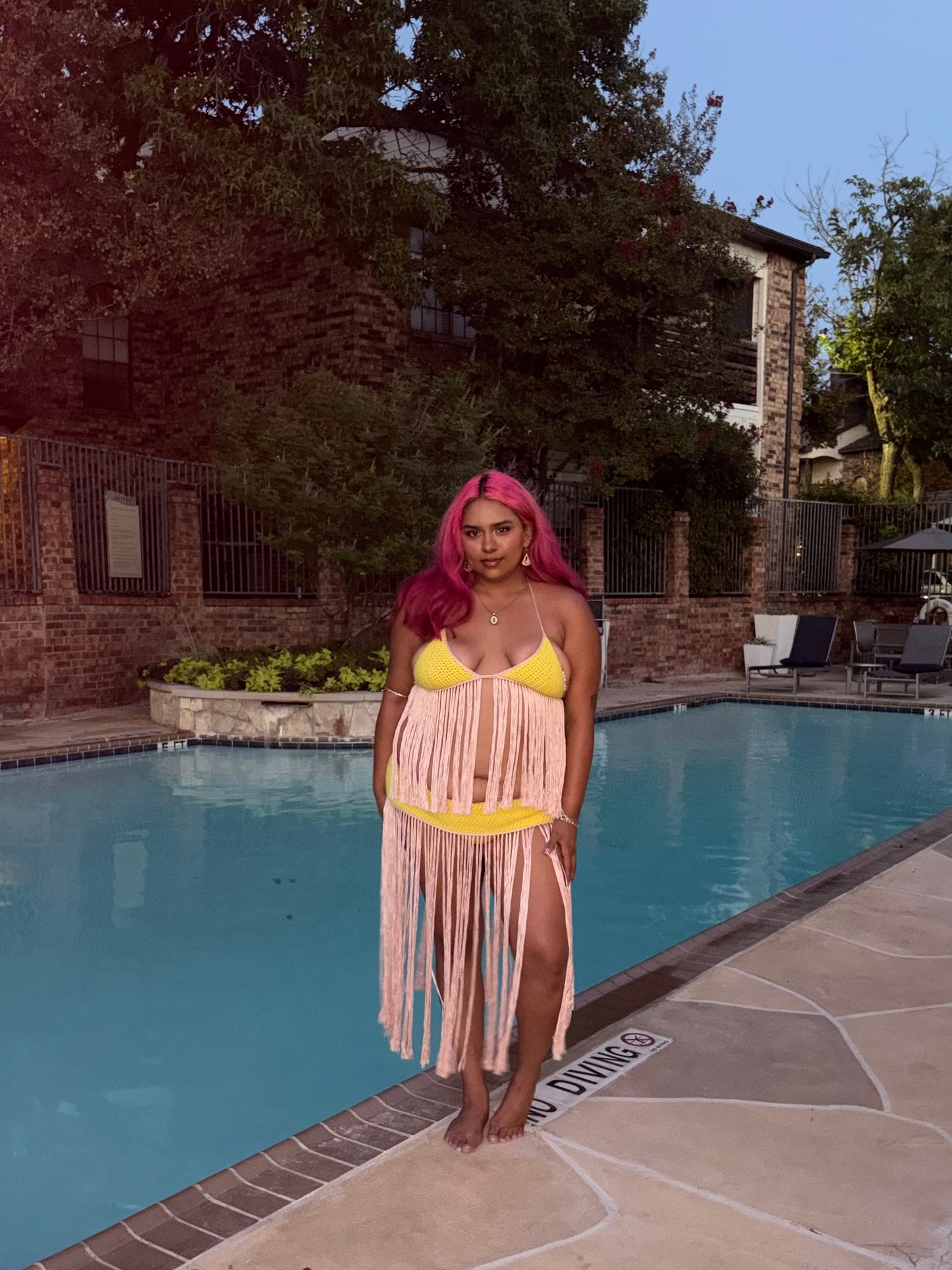 Riya Fringe Skirt
